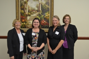 Pictured from left to right: Joan Boles of Bay Area Legal Services, Katie Everlove-Stone of Everlove Legal, LLC, Ellen Cheek of Bay Area Legal Services and Jennifer Codding of Jonathan James Damonte, Chartered. 